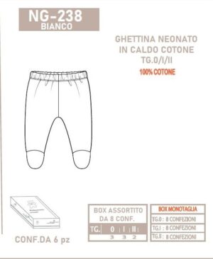 Ghettina caldo cotone pz.6 | Nazareno Gabrielli