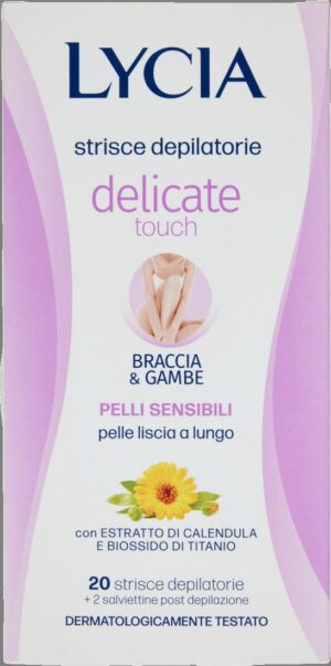 Strisce depilatorie gambe braccia x20 | Lycia