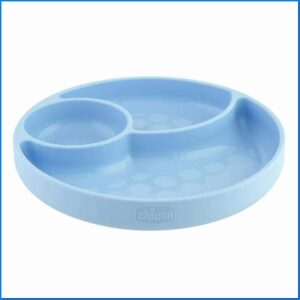 Piatto silicone con ventosa blu | Chicco