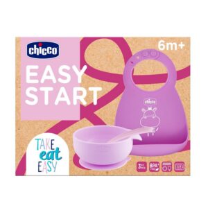 Set pappa silicone 6m+ rosa | Chicco
