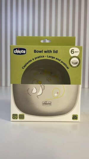 Ciotolina con coperchio 6m+ grigio | Chicco