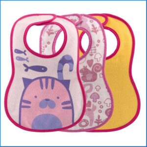 Bavaglie pappa 6m+ 3pz rosa | Chicco