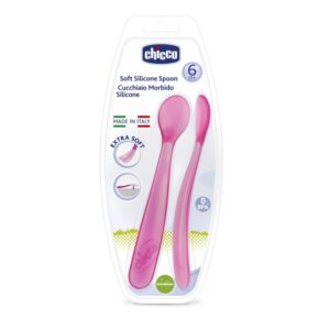 Cucchiaio silicone femminile bi-pack 6m+ | Chicco