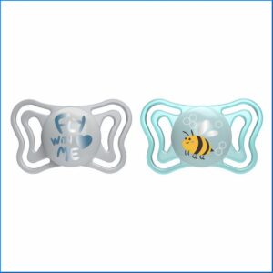 Succhietto light azzur sil 2-6m 2pcs ac | Chicco