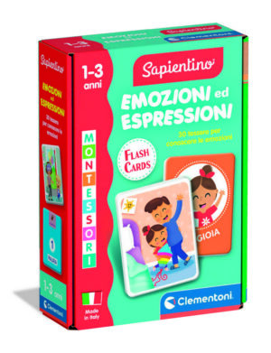 Montessori flashcards emozioni ed espres | Clementoni