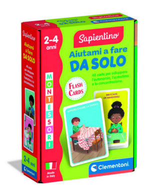 Montessori flashcards aiutami a fare da | Clementoni