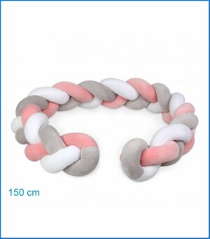 Paraspigoli culla 150x14x10cm rosa | KioKids