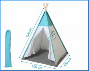 Tenda 100x100x160cms blu | KioKids