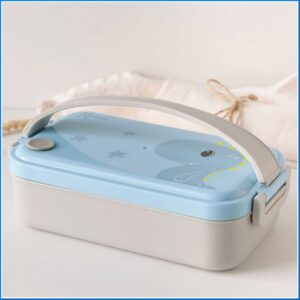 Caja almuerzo acero inox pp azul 550ml | KioKids