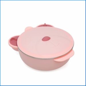 Ciotola termica inox-pp 450ml rosa | KioKids