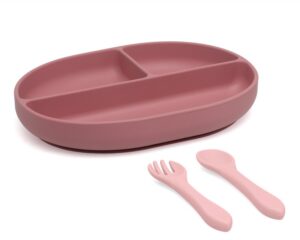 Set stoviglie rosa 3u | KioKids