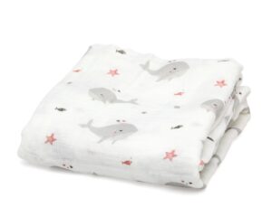 Mussolina 120x120cms bambu grigio | KioKids