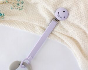 Clip salvasucchietto silicone lavanda | KioKids