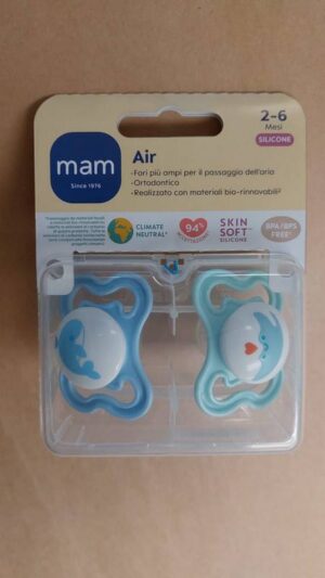 Succhietti air 2 6 iscc+, boy, silicone | MAM