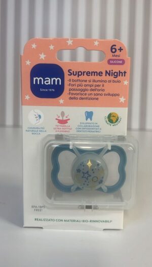 Succhietti supreme night 6+, silicone | MAM