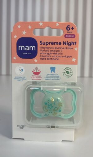 Succhietti supreme night 6+, silicone | MAM