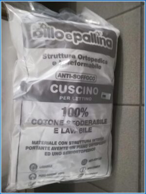 Cuscino per lettino in ovatta comfort | Billo e Pallina