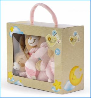Set 3 pezzi in scatola conigl | Baby Plush