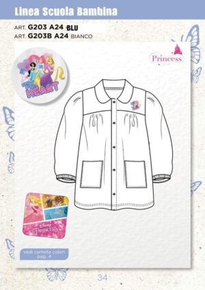 Grembiule scuola pricess | Muccillo