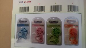 Clip con catenella azzurro | Unifamily