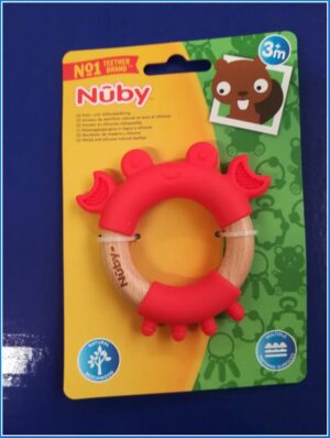 Massaggia gengive in legno e silicone | Nuby