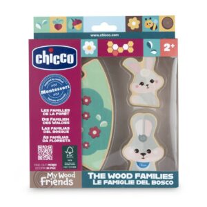Gioco legno set 2 conigli papa | Chicco