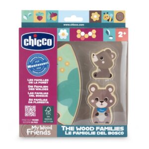 Gioco legno set 2 orsetti papa | Chicco