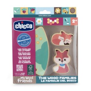 Gioco legno set 2 volpi papa | Chicco