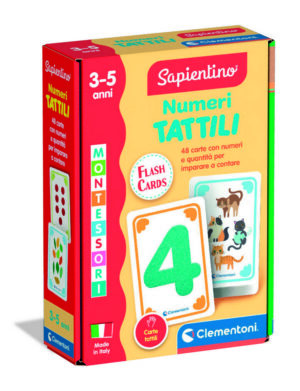 Montessori flashcards numeri tattili | Clementoni