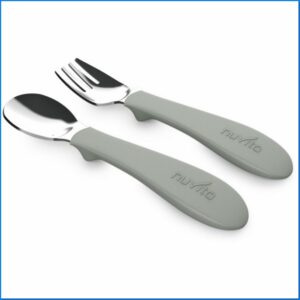 Nuvita set posate acciaio/sil. sage [8472] | Nuvita