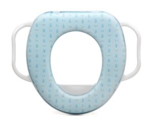 Tapp. riduttore wc blu con maniglie | KioKids