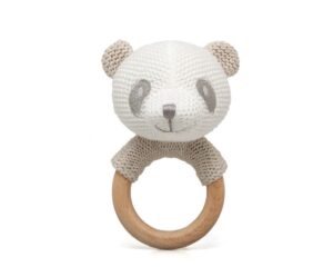 Orso 13cm cottone sonaglio bianco | KioKids