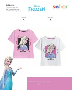 T shirt 3/4 4/5 5/6 7/8 9/10 frozen | Sabor