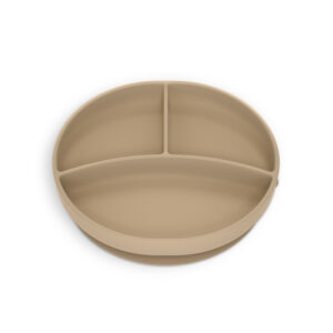 Piatto silicone con divisori beige | Suavinex