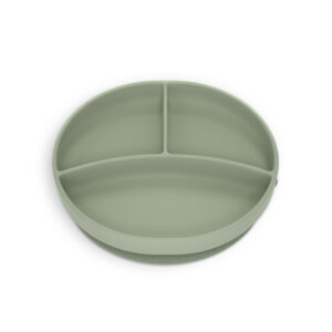Piatto silicone con divisori verde | Suavinex