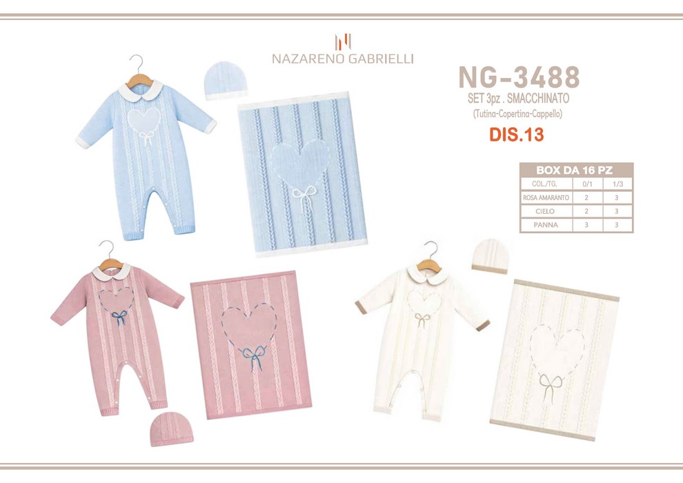 Tutina/copert/cappello (mesi 0/1, 1/3) | Nazareno Gabrielli