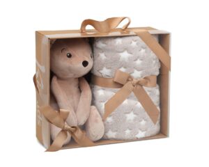 Orso 100x100cm copertina bebe marrone | KioKids