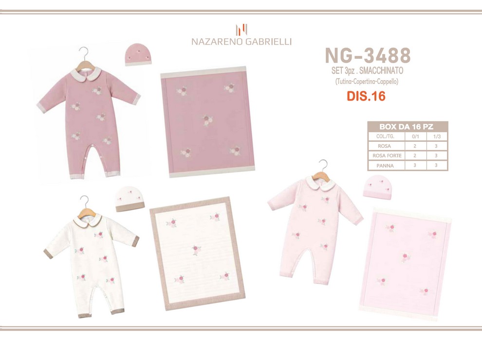 Tutina/copert/cappello (mesi 0/1, 1/3) | Nazareno Gabrielli