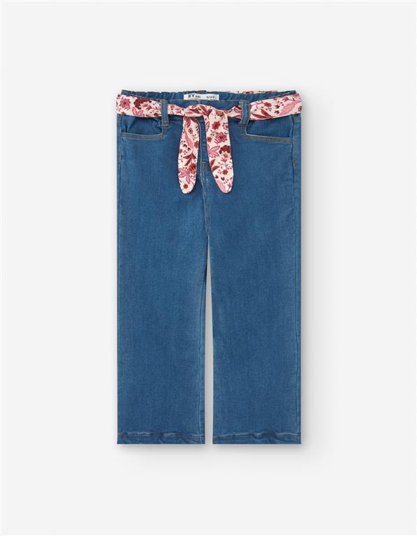 Pantaloni denim a zampa blu 3/4-13/14 | Zippy