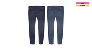 Pantaloni denim slim blu 3/4-13/14 | Zippy