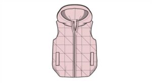 Gilet con cappuccio pes, rosa chiaro, 3/ | Zippy