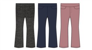 Jegging in pile a zampa, blu scuro, 4/5 | Zippy