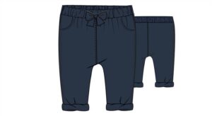 Pantaloni twill blu scuro 0/1m - 9/12m | Zippy