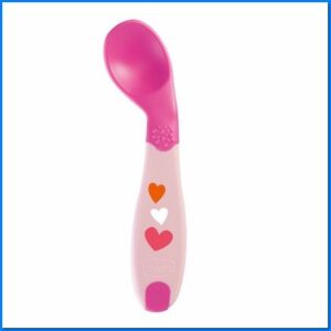 Cucchiaio angolato 8m+ rosa | Chicco