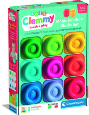 Clemmy rainbow 9 block set try me | Clementoni