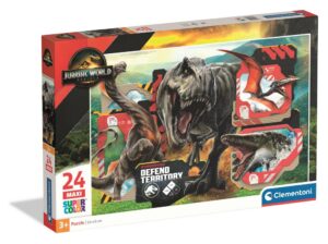 Puzzle 24 maxi jurassic world | Clementoni