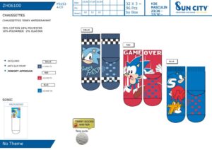 Calza abs (tg.23/26 27/30 31/34) sonic - pz. 10 | Personaggi