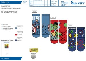 Calza abs (tg.23/26 27/30 31/34) avenge - pz. 9 | Personaggi