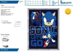 Plaid sherpa sonic 140x190 | Personaggi