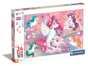 Puzzle 24 maxi noli jolly unicorns | Clementoni